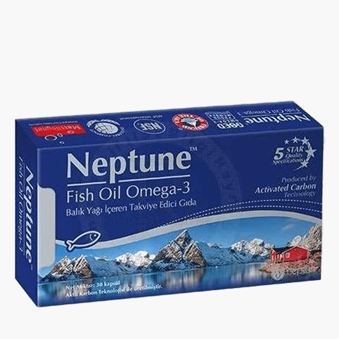 Neptune Fish Oil Omega 3 Balık Yağı 30 Kapsül - Dermoderm