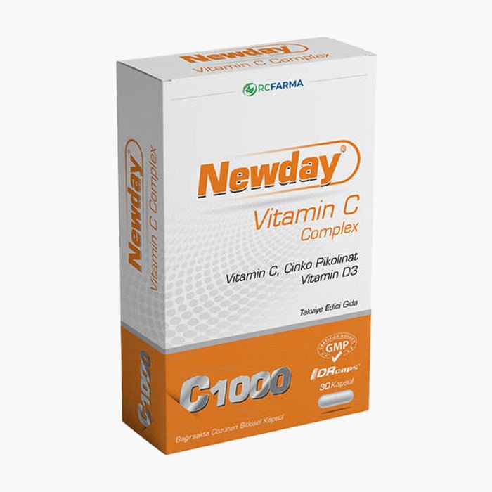 Newvit Newday Vitamin C Complex 30 Kapsül - Dermoderm