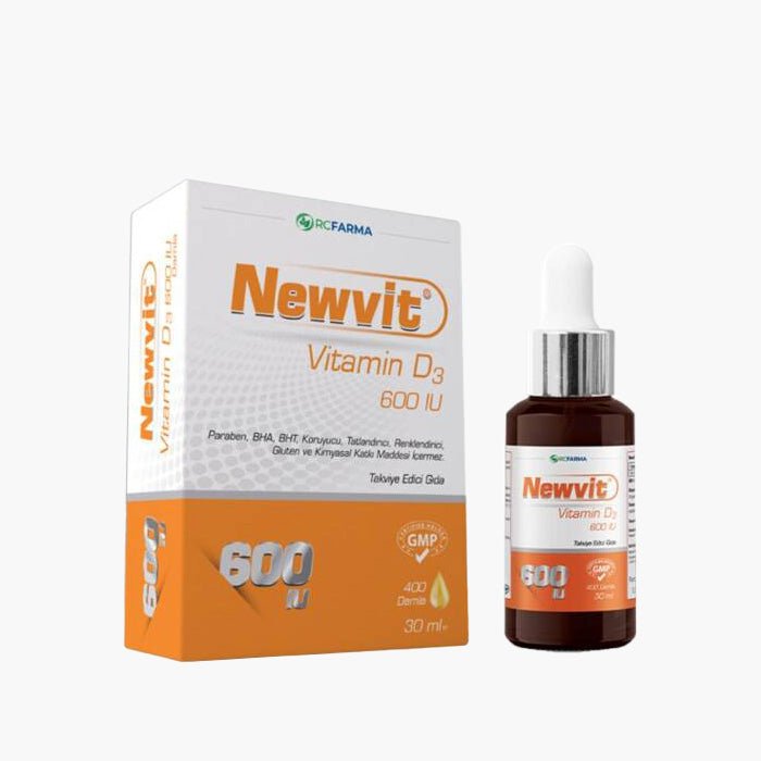 Newvit Vitamin D3 600 IU 30ml Damla - Dermoderm