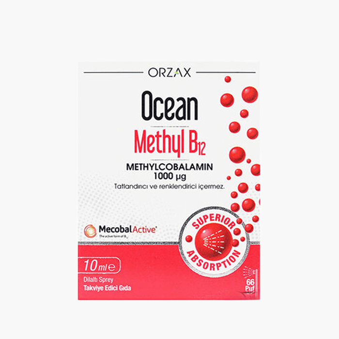 Orzax Ocean Methyl B12 10 ml Takviye Edici Gıda - Dermoderm