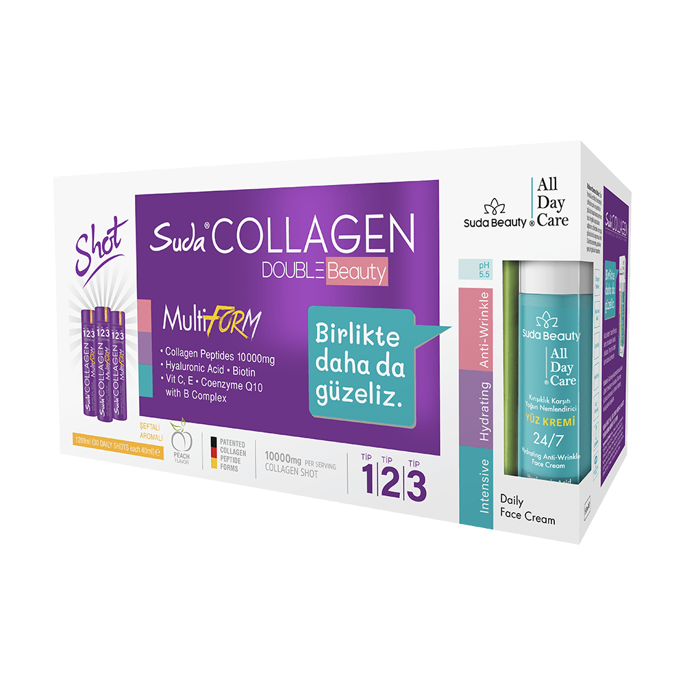 Suda Collagen Şeftali Aromalı Kollajen 30 x 40 ml - 30 Days - Dermoderm