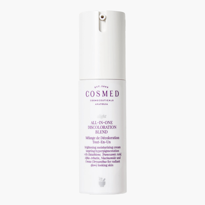 All - in - One Discoloration Blend - Leke Karşıtı, Ton Eşitleyici Aydınlatıcı Bakım Kremi - Traneksamik Asit, Alfa Arbutin, Glutatyon - Dermoderm