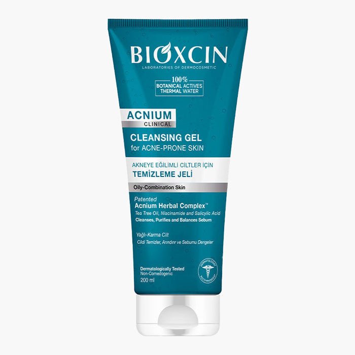 Bioxcin Acnium Akneye Eğilimli Ciltler İçin Temizleme Jeli 200 ml - Dermoderm