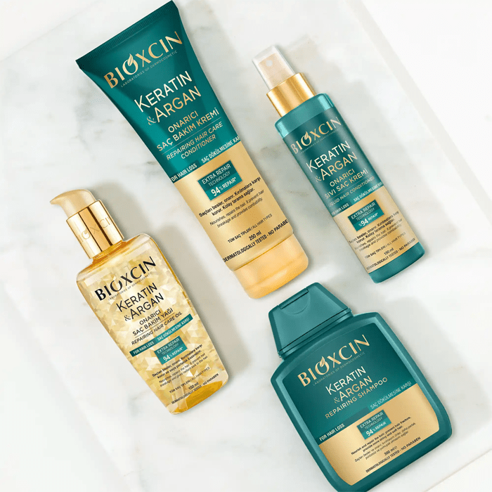 
                  
                    Bioxcin Keratin ve Argan Onarıcı Şampuan 2x300 ml - Dermoderm
                  
                