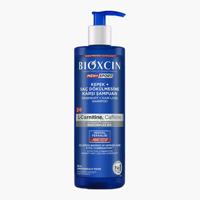 Bioxcin Men Sport Kepe ve Saç Dökülmesine Karşı Şampuan 500 ml - Dermoderm