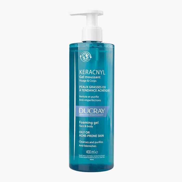 Ducray Keracnyl Yağlı Ciltler İçin Temizleme Jeli 400 ml - Dermoderm