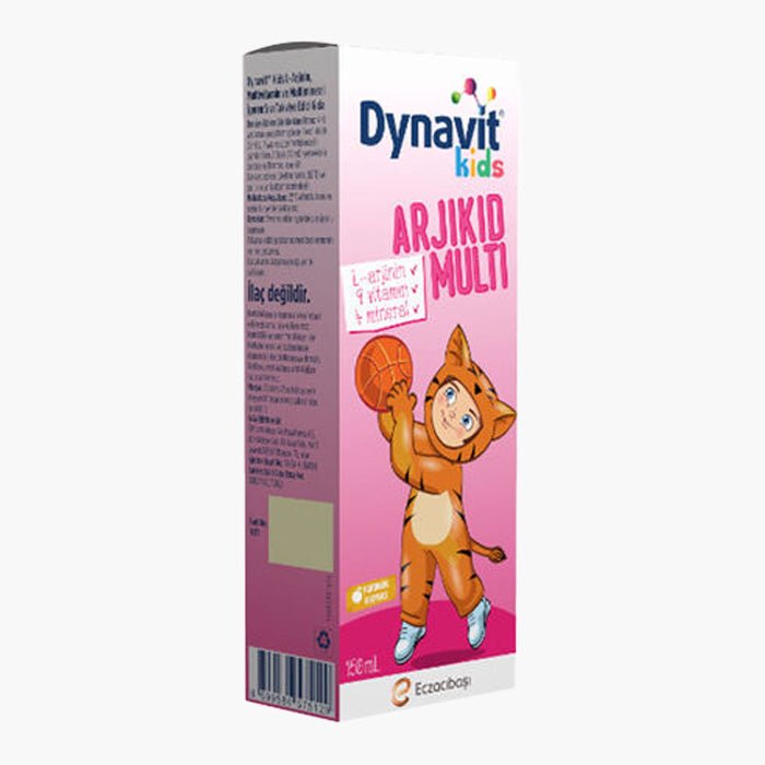 Dynavit Kids Arjikid Multi Portakal İçerikli Takviye Edici Gıda 150 ml - Dermoderm