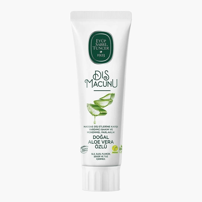 Eyüp Sabri Tuncer Doğal Aloe Vera Özlü Diş Macunu 90 ml - Dermoderm