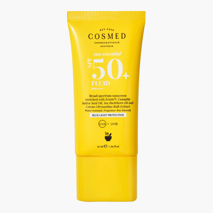 Fluid SPF 50 Tüm Cilt Tipleri için Yüz Güneş Kremi Yeni Nesil Filtreler - Dermoderm