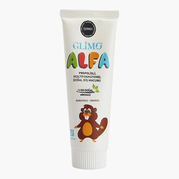 Glimo Alfa Propolisli %100 Doğal Çocuk Diş Macunu 50 ml - Dermoderm