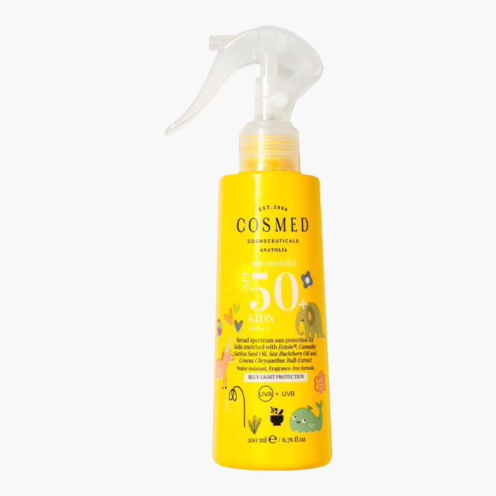 Kids SPF 50 Çocuk Güneş Koruyucu Sprey Losyon - Yeni Nesil Filtreler 200 ml - Dermoderm