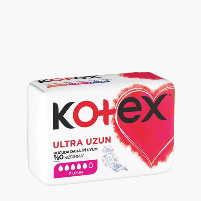 Kotex Ultra Dry Soft Ultra Kanatlı Uzun 7 Adet - Dermoderm