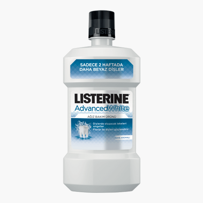 Listerine Advanced White Hafif Tat 500 ml - Dermoderm