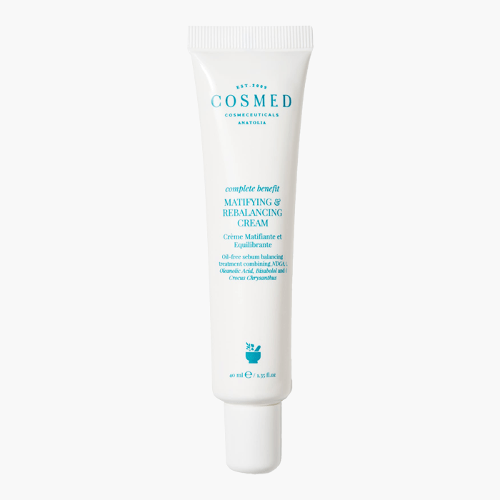 Matifying & Rebalancing Cream - Yağlı/Karma ve Akne Eğilimli Ciltler İçin Matlaştırıcı Nemlendirici Oil free Krem - Parlama Karşıtı formül - Dermoderm
