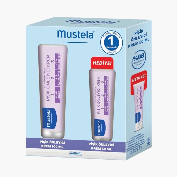 Mustela 100 gr + 50 gr Vitamin Barrier 1 - 2 - 3 Pişik Önleyici Krem - Dermoderm