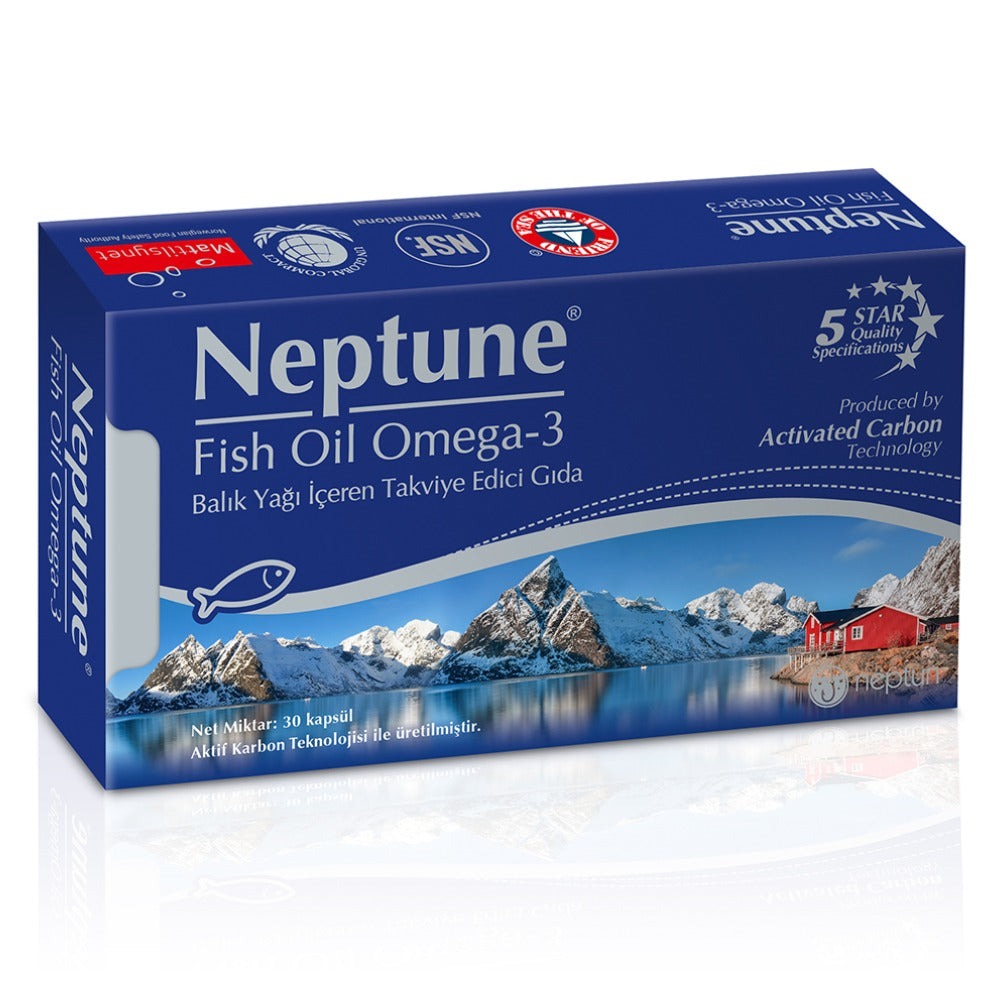 Neptune Fish Oil Omega 3 Balık Yağı 30 Kapsül - Dermoderm