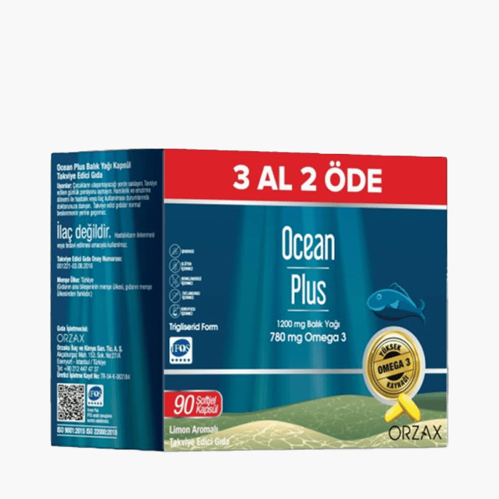 Ocean Plus Balık Yağı 90 Kapsül - Dermoderm