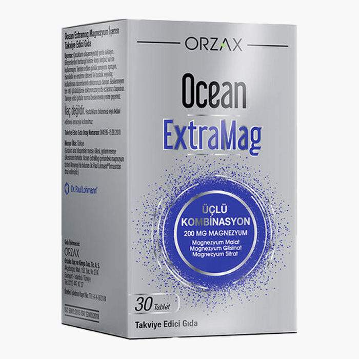 Orzax Ocean ExtraMag Üçlü Kombinasyon 30 Tablet - Dermoderm