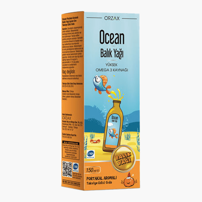 Orzax Ocean Omega3 Şurup 150 ml - Portakal - Dermoderm