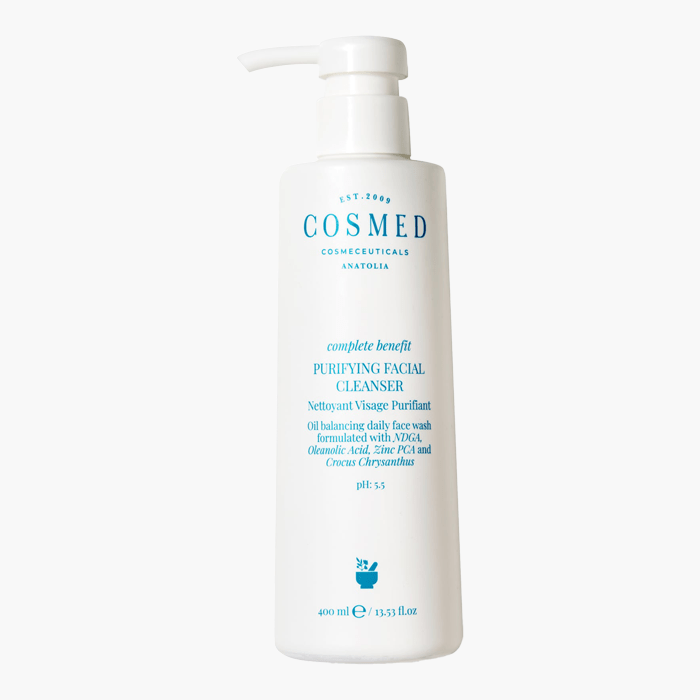 Purifying Facial Cleanser - Yağlı ve Akne Eğilimli Ciltlere Özel Arındırıcı Yüz Temizleme Jeli ph 5.5 400 ML - Dermoderm