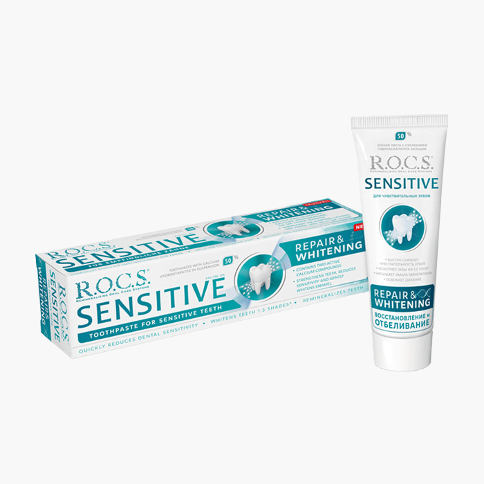 Rocs Sensitive Repair Whitening Beyazlatıcı Diş Macunu 75 ml - Dermoderm