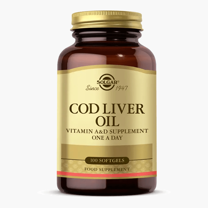 Solgar Cod Liver Oil 100 Softjel - Dermoderm