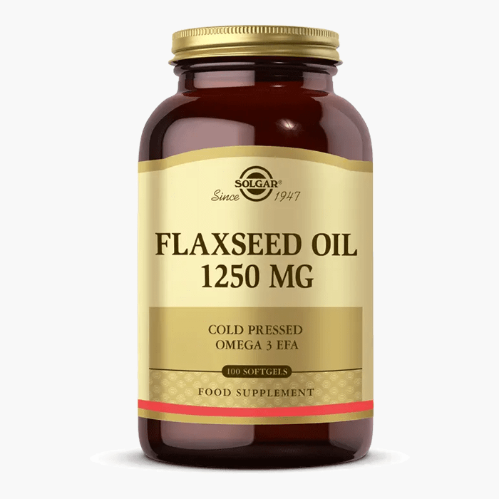 Solgar Flaxseed Oil 1250 mg 100 Kapsül - Dermoderm