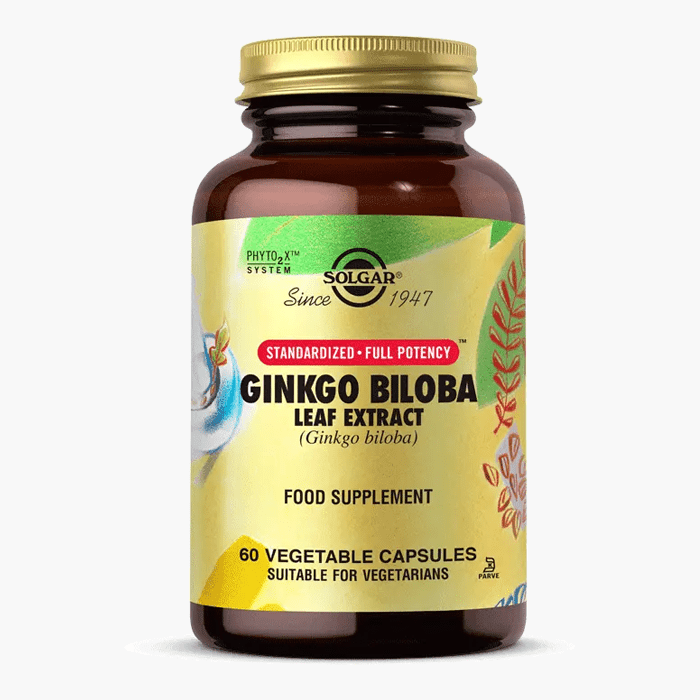 Solgar Ginkgo Biloba Leaf Extract 60 Kapsül - Dermoderm