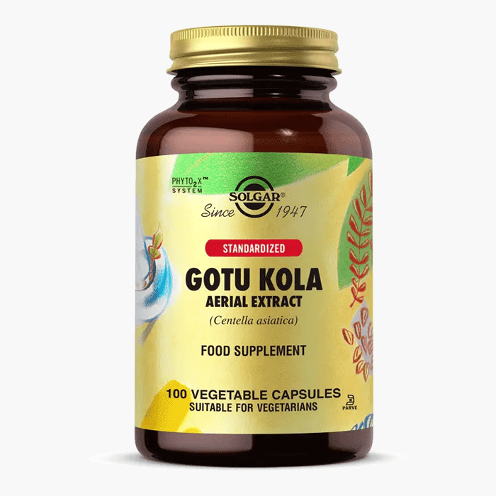 Solgar Gotu Kola Aerial Extract 100 Kapsül - Dermoderm