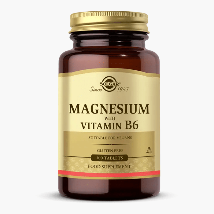 Solgar Magnesium with Vitamin B6 100 Tablet - Dermoderm