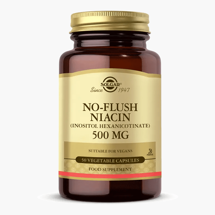 Solgar No Flush Niacin 500 mg 50 Kapsül - Dermoderm