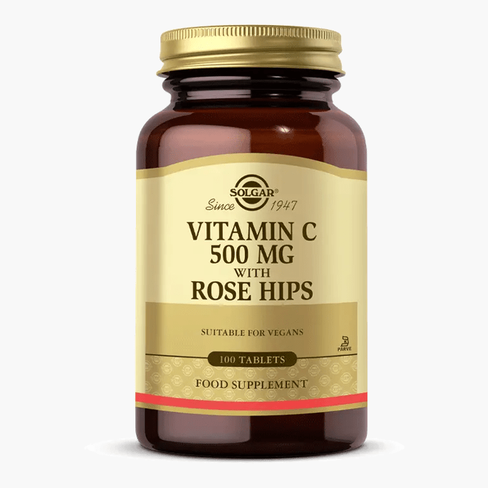 Solgar Vitamin C 500 mg with Rose Hips 100 Tablet - Dermoderm
