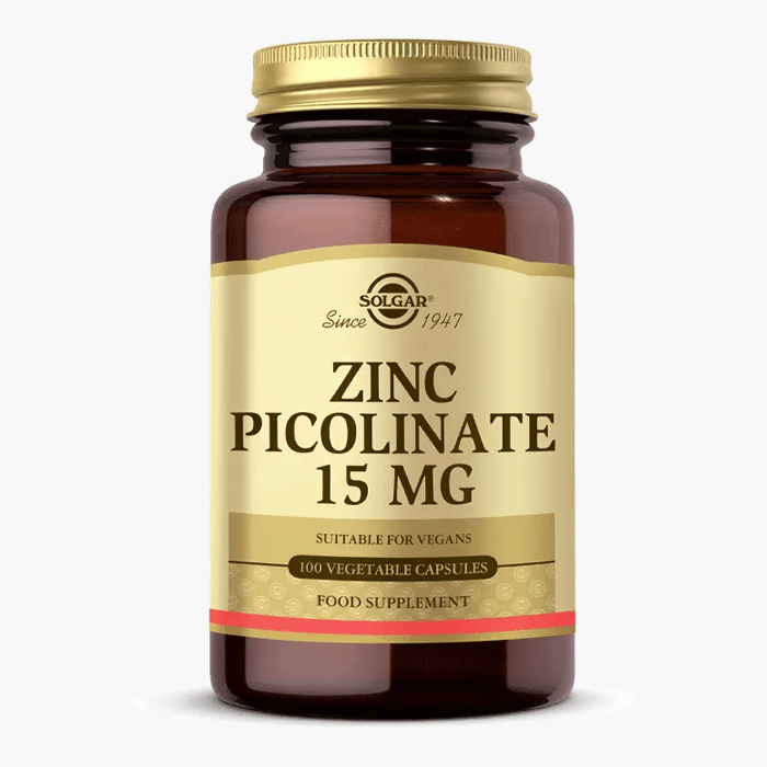 Solgar Zinc Picolinate 15 mg 100 Bitkisel Kapsül - Dermoderm