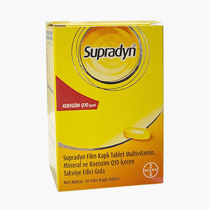 Supradyn Koenzim Q10 Takviye Edici Gıda 30 Tablet - Dermoderm