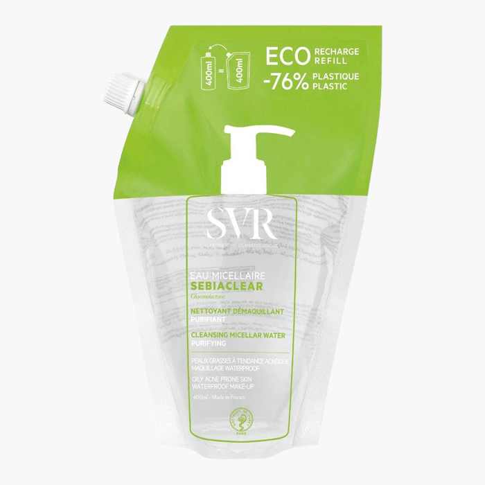 SVR SEBIACLEAR Eau Micellaire 400 ml Refill - Dermoderm
