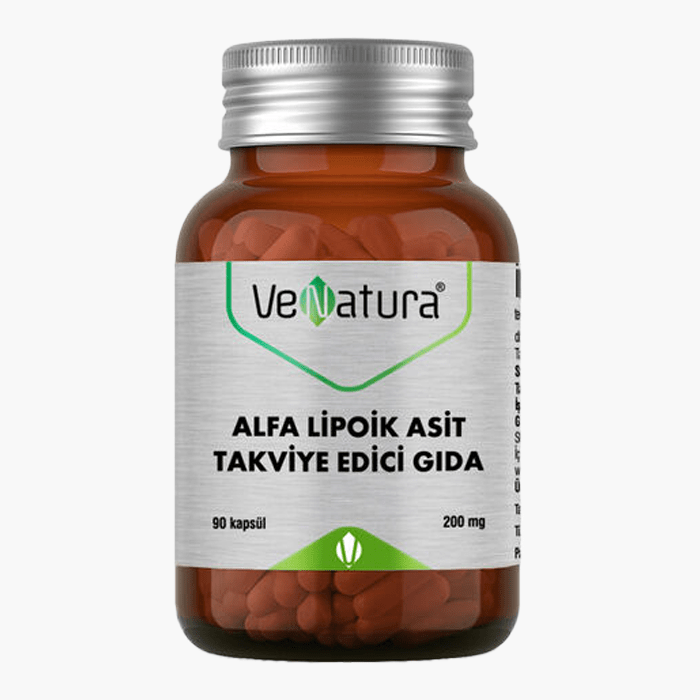 VeNatura Alfa Lipoik Asit Takviye Edici Gıda 90 Kapsül - Dermoderm
