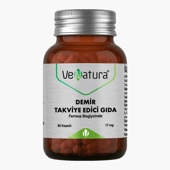 VeNatura Demir Takviye Edici Gıda 90 Kapsül - Dermoderm