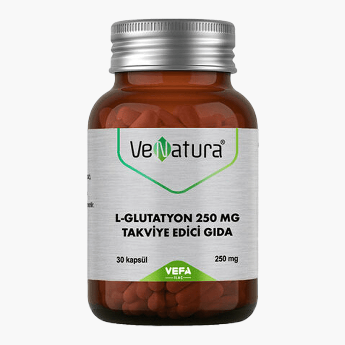 VeNatura L - Glutatyon 250 mg Takviye Edici Gıda 30 Kapsül - Dermoderm