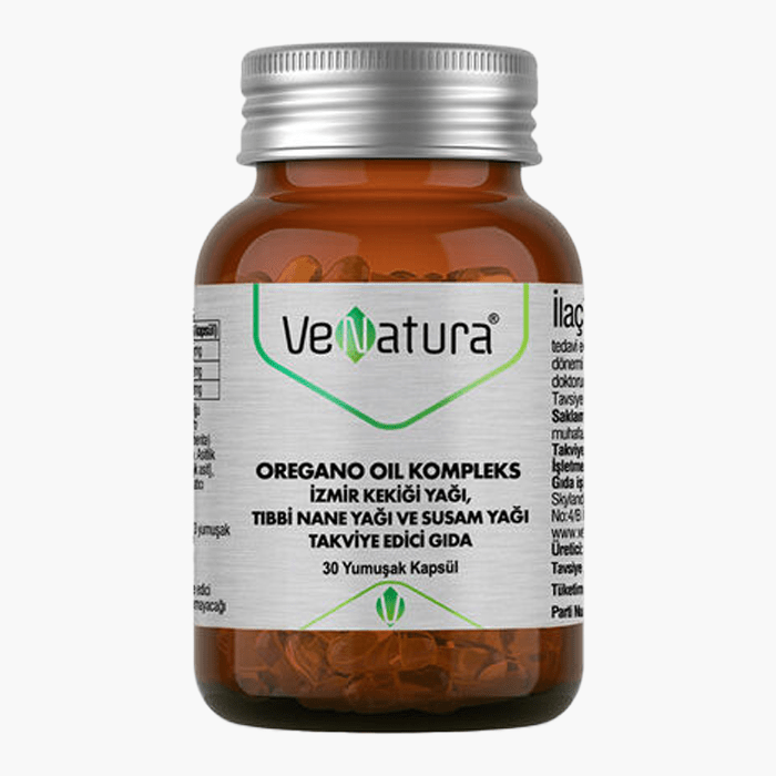 VeNatura Oregano Oil Kompleks İzmir Kekiği Yağı 30 Yumuşak Kapsül - Dermoderm