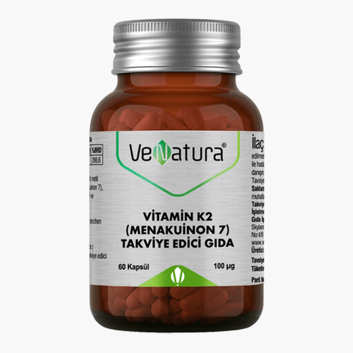 VeNatura Vitamin K2 (Menakuinon 7) Takviye Edici Gıda 60 Kapsül - Dermoderm