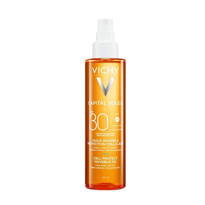 Vichy Capital Soleil Spf30+ Güneş Koruyucu Yağ 200 ml - Dermoderm