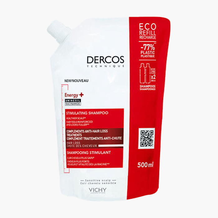 Vichy Dercos Energising Saç Dökülmesine Karşı Şampuan 500 ml - Refill - Dermoderm